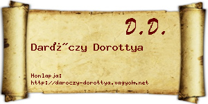 Daróczy Dorottya névjegykártya