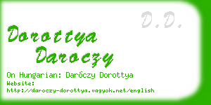 dorottya daroczy business card