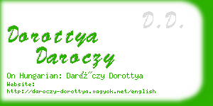 dorottya daroczy business card